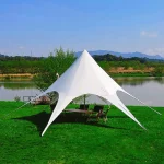 Abris hexagonal de camping imperméable et à protection solaire pour le camping en plein air Chine Auvent carré et tente de camping prix