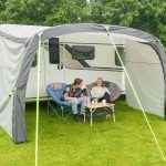 Auvent Vika Air Caravan 400 avancée gonflable avec parois latérales caravane