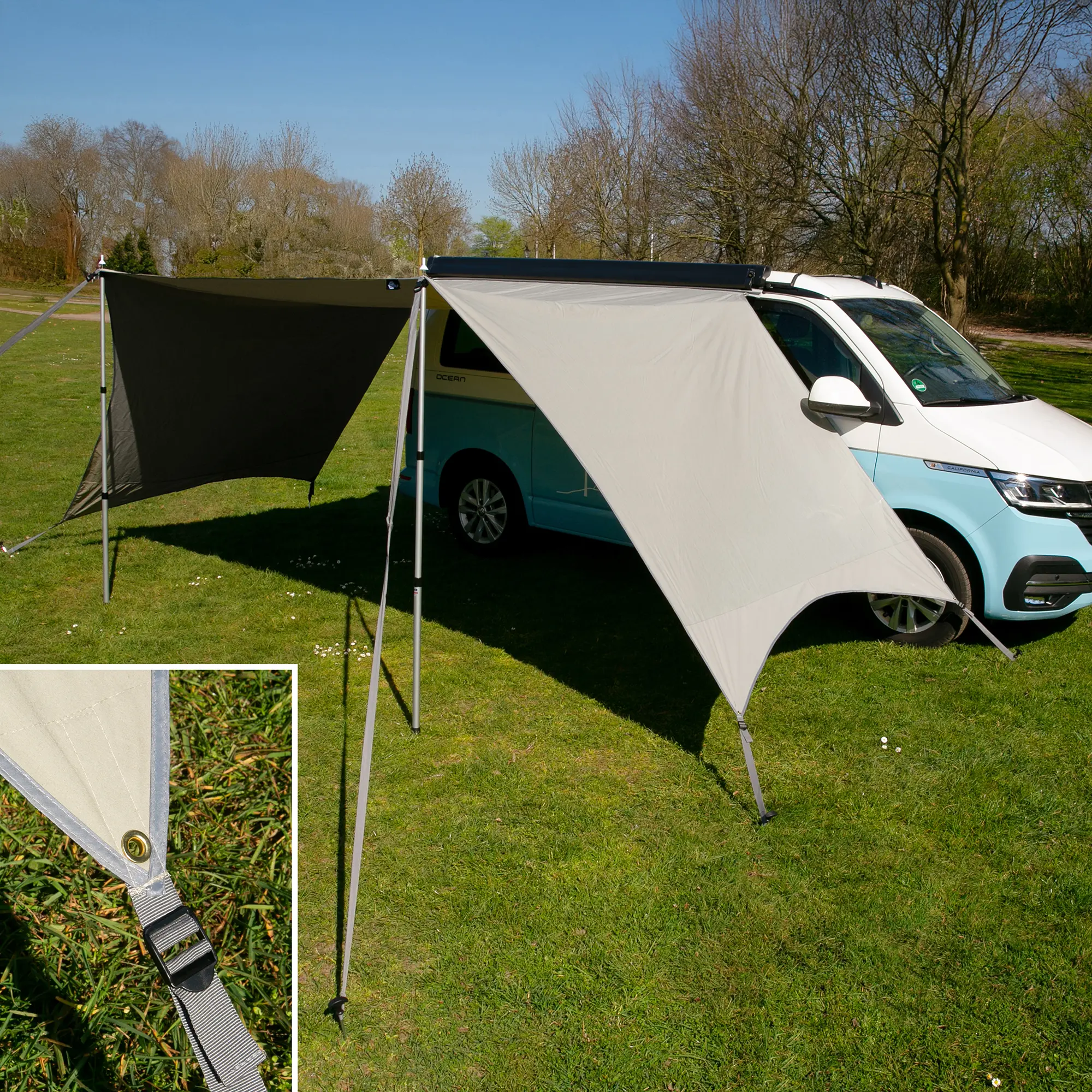 auvent-fourgon-563ykc.webp your GEAR Tropea TC Auvent van UV 50+ Tarp coton voile d'ombrage pour fourgon et camping car – Image 1