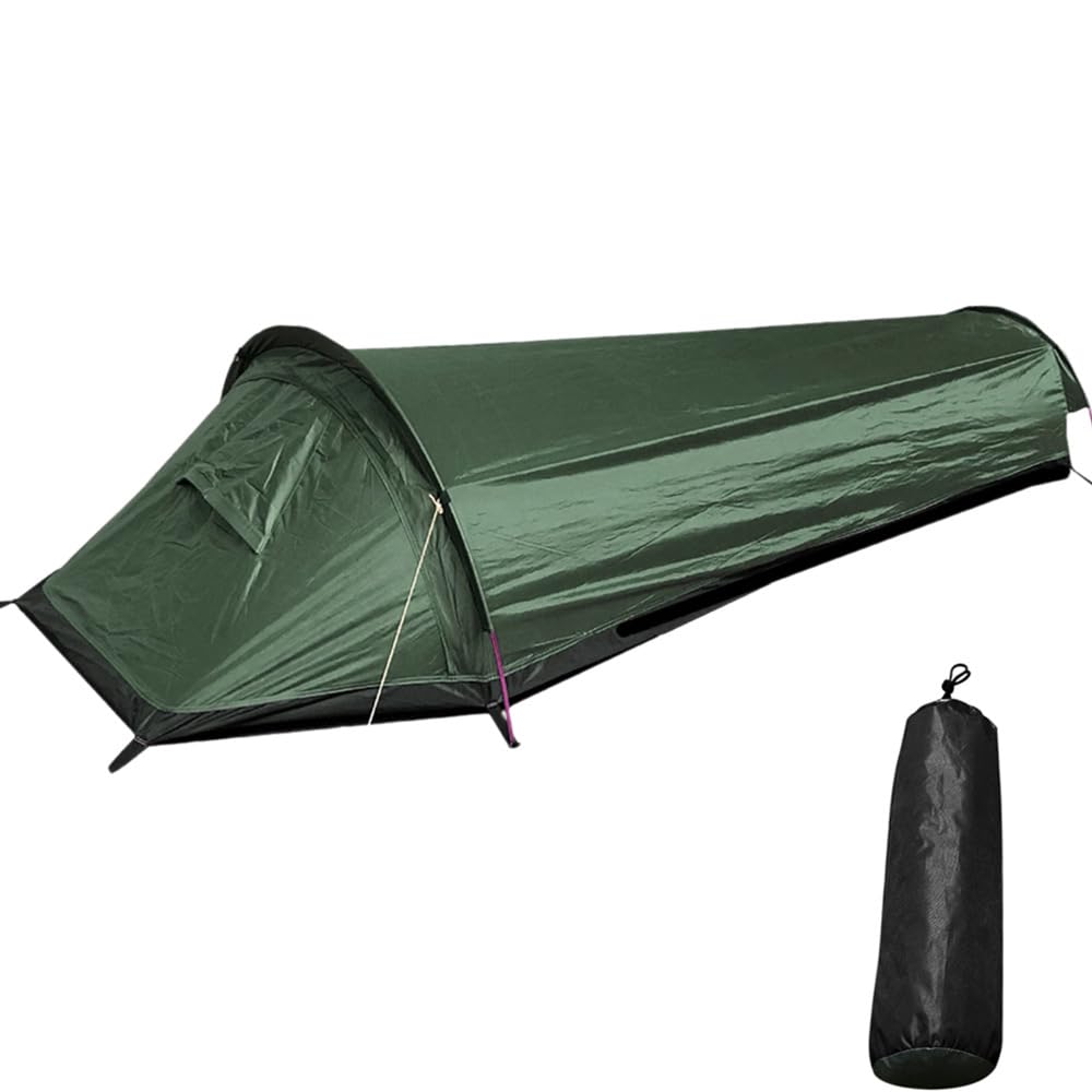bivouac-tente-213pju-1.jpg Tente de Randonnée Portable Pour 1 Personne Bivouac Ultra Légère Avec Sac de Transport Étanche Pour Trekking, Alpinisme, Camping, Escalade : Amazon.fr: Sports et Loisirs – Image 1