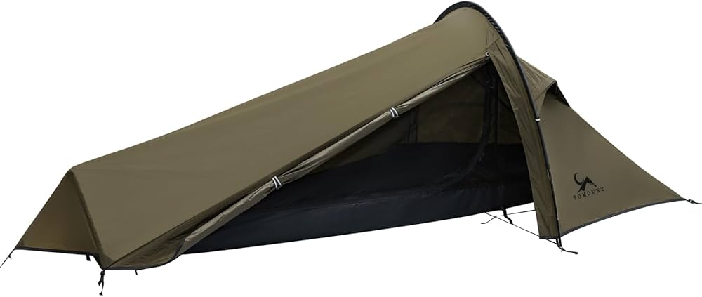 bivouac-tente-510jeu-1.jpg TOMOUNT Bivy Tente en nylon ultra légère pour 1 personne Sac de bivouac étanche Petit encombrement Tente de trekking pour une personne pour trekking, ... – Image 1