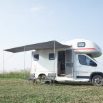 Auvent de caravane Beuningen 400 x 240 x 235 cm gris pro.tec