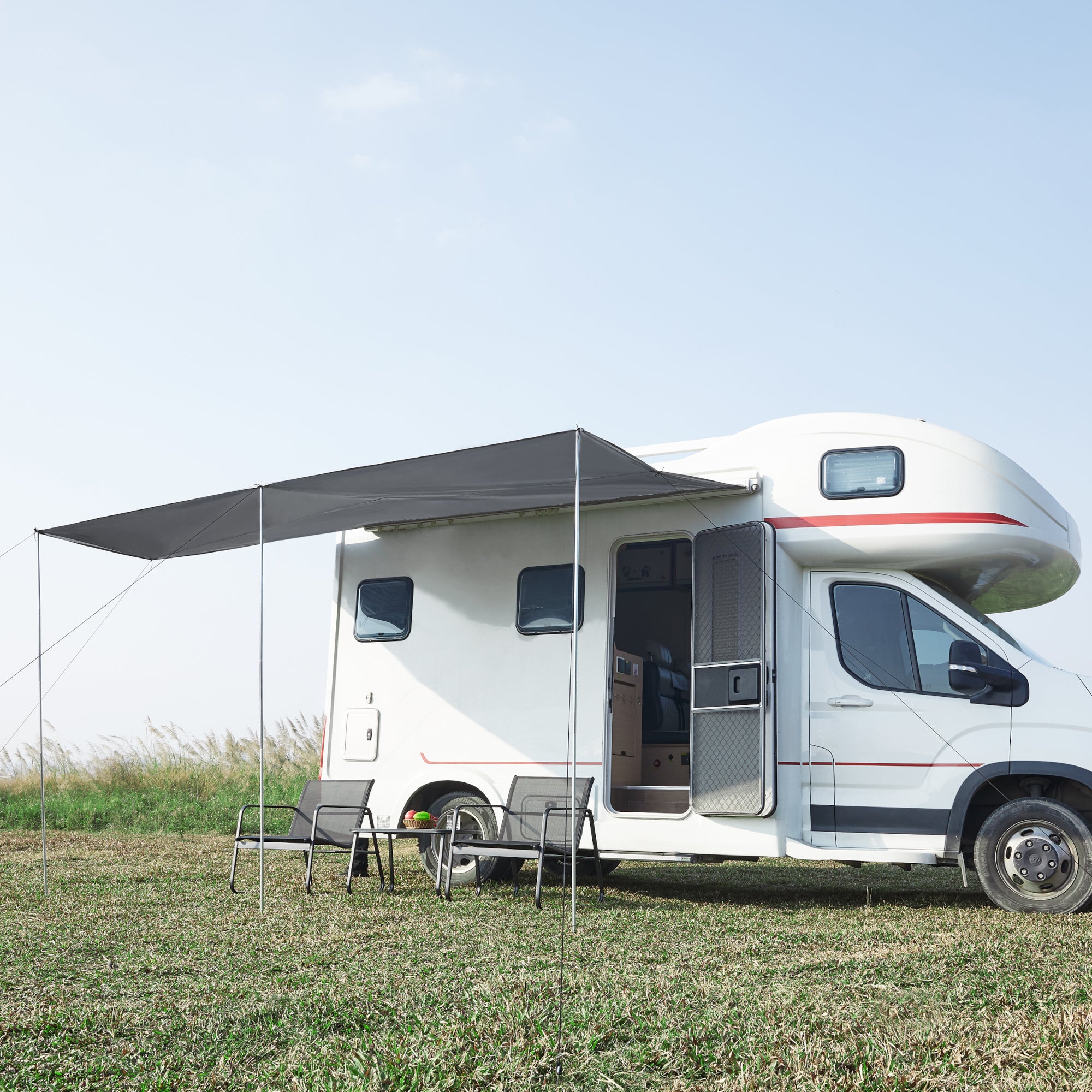caravane-auvent-520jwa-1.jpg Auvent de caravane Beuningen 400 x 240 x 235 cm gris pro.tec – Image 1