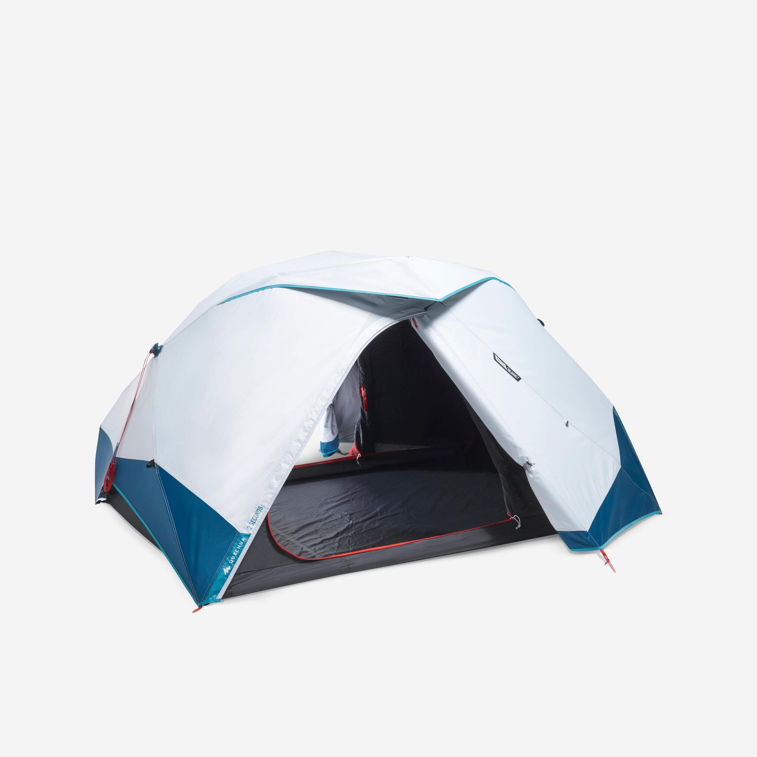decathlon-tente-2-secondes-236non.jpg Tente de camping instantanée 2 places, 2 Seconds easy Fresh & Black – Image 1