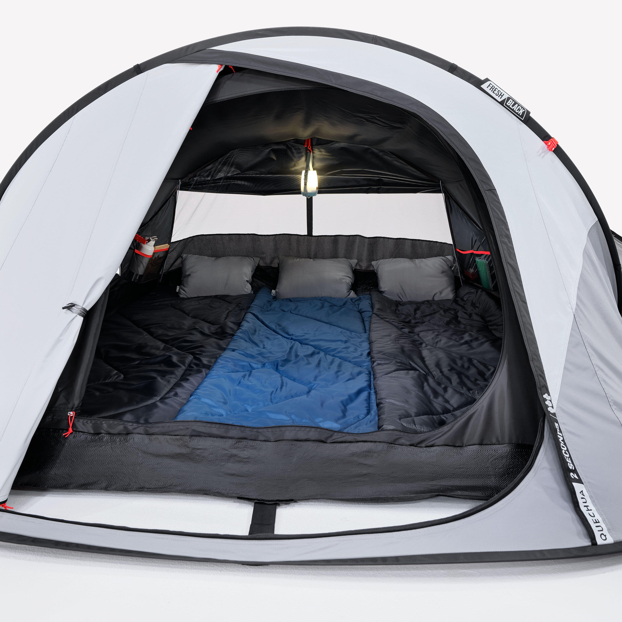 decathlon-tente-3-places-391voh.jpg Tente de camping instantanée 3 places, 2 Seconds Fresh & Black | Decathlon – Image 1