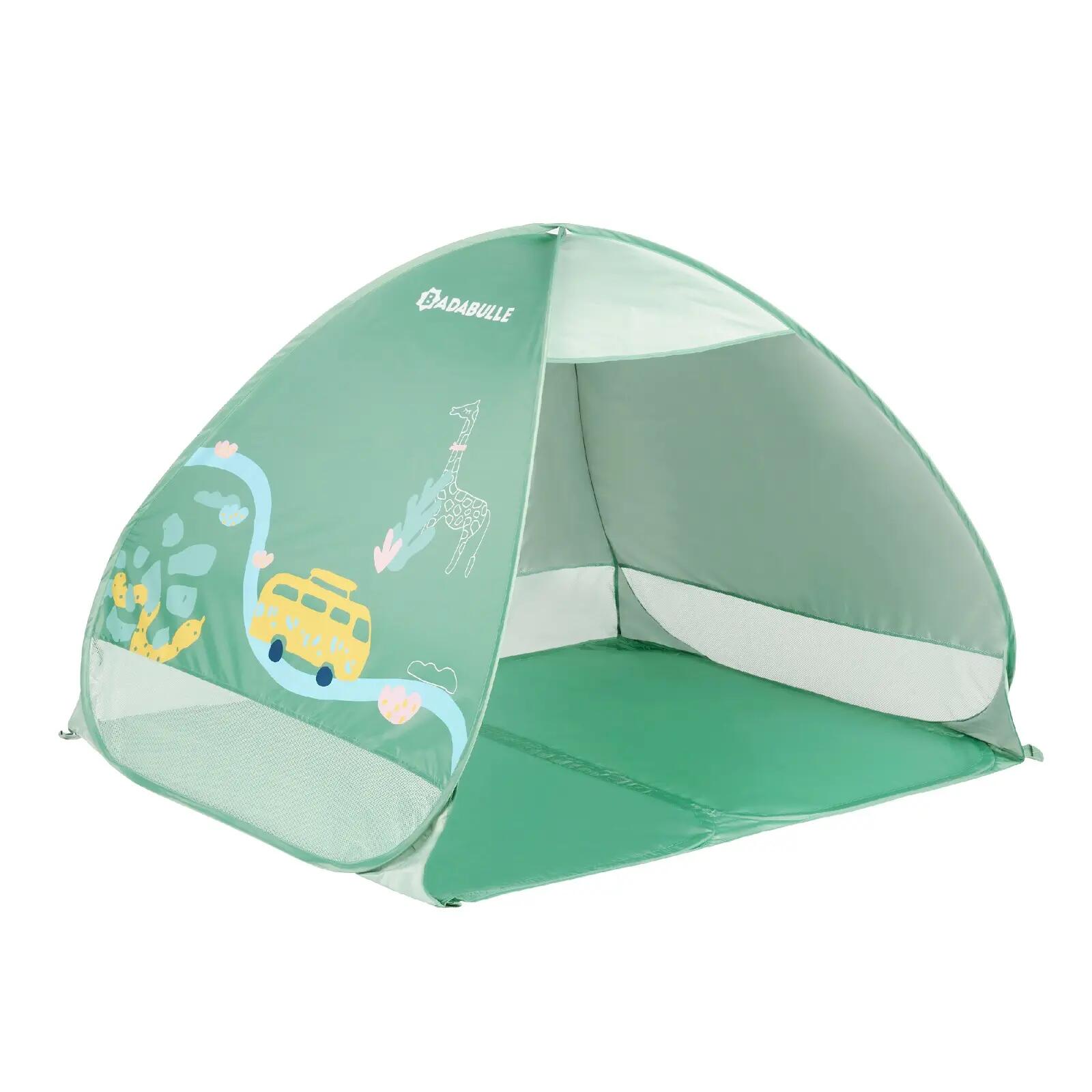 decathlon-tente-de-plage-114aqu-1.jpg Tente anti uv abri de plage UPF50+ bébé enfant Vert | Decathlon – Image 1
