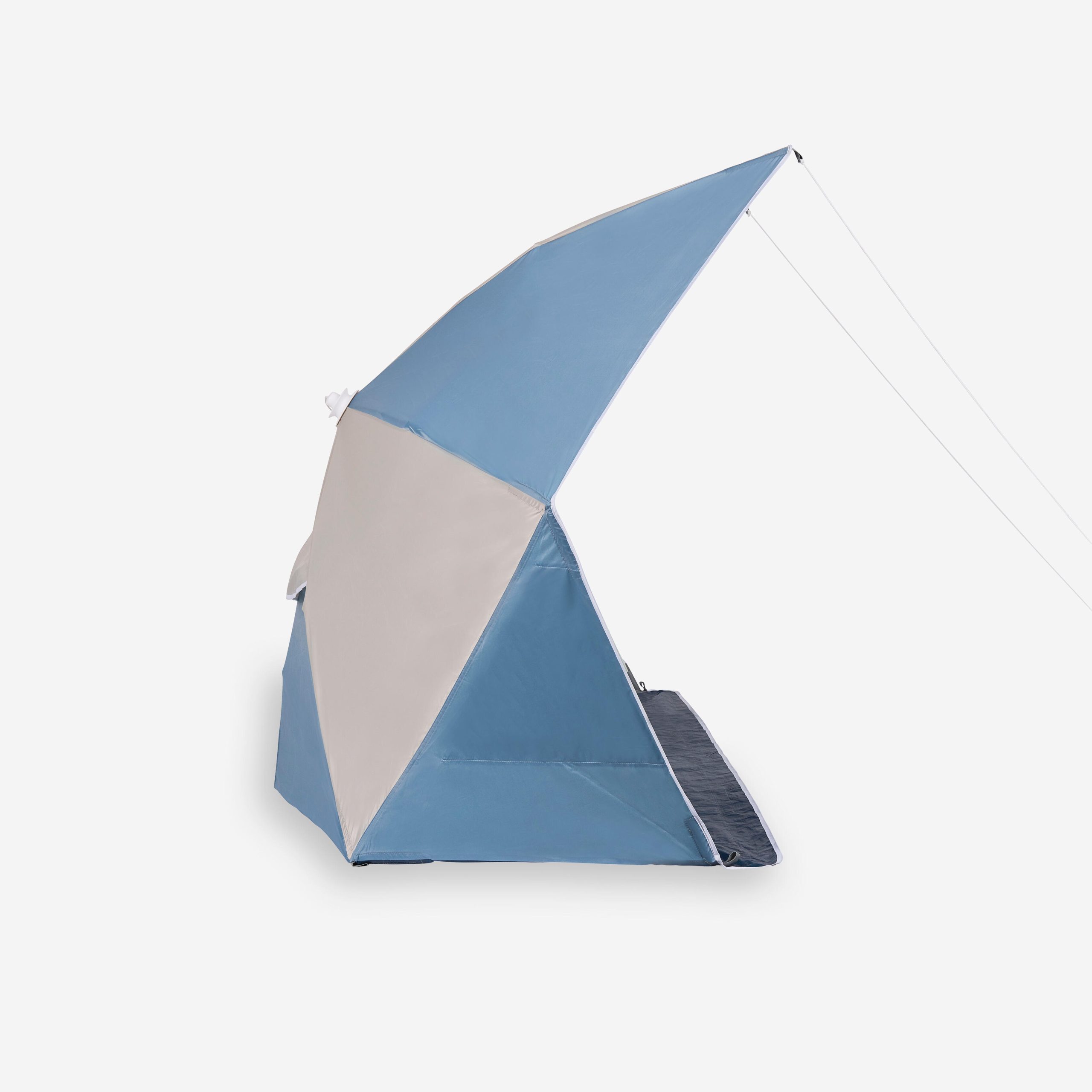 decathlon-tente-de-plage-426irn-1.jpg Tente de plage compacte 3 places UPF 50+ diamètre 180cm Iwiko gris beige – Image 1