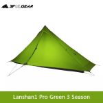 Tente 3F UL LanShan 1 pro (porte en T) Vert 3 saisons / Non