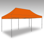 Tente pliante aluminium PS Pro 3x6m avec bâche de toit Polyester CHAPI CHAPO