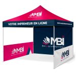 Tente Barnum 3x3m Pro Alu Fronton Toit Mur Résistant