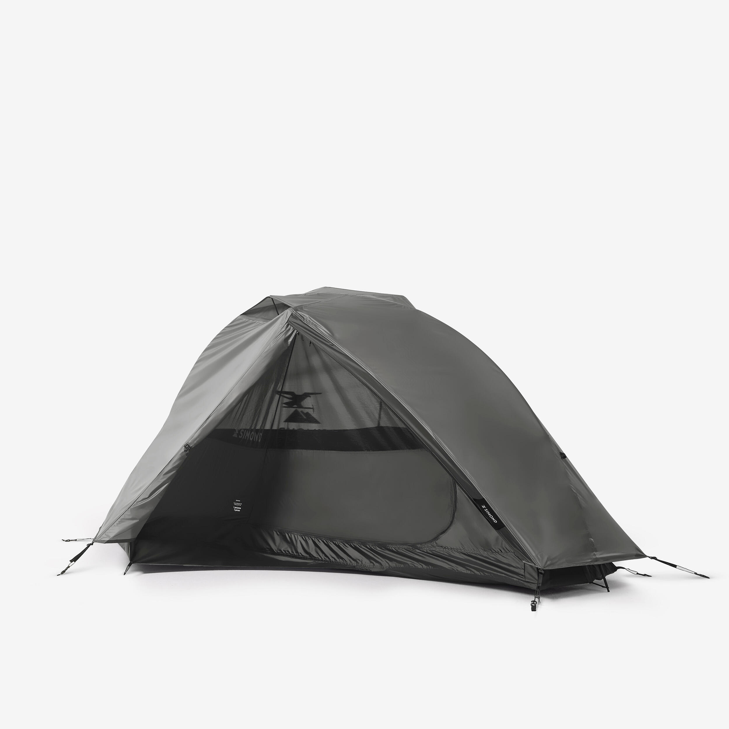 simond-tente-555zce-1.jpg Tente dôme de trekking 1 place, légère et autoportante, MT900 – Image 1