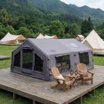Tente gonflable Coody Familia AirTent 17.2 Gray avec sortie pour poêle