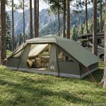 Tente familiale avec auvent imperméable pour 10 personnes, vert armée | Leroy Merlin