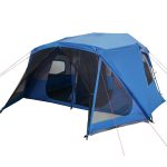 vidaXL Tente familiale 10 personnes bleu libération rapide imperméable
