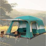 Tente 5 à 8 Personnes, Deux Chambres et Un Salon, tentes de Camping ventilées, Tente familiale Robuste de qualité supérieure avec Espace de Vie pour ...