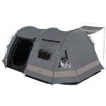 Tente tunnel Kambo 6 Tente Camping 6 personnes 1 cabine sombre 3 entrées