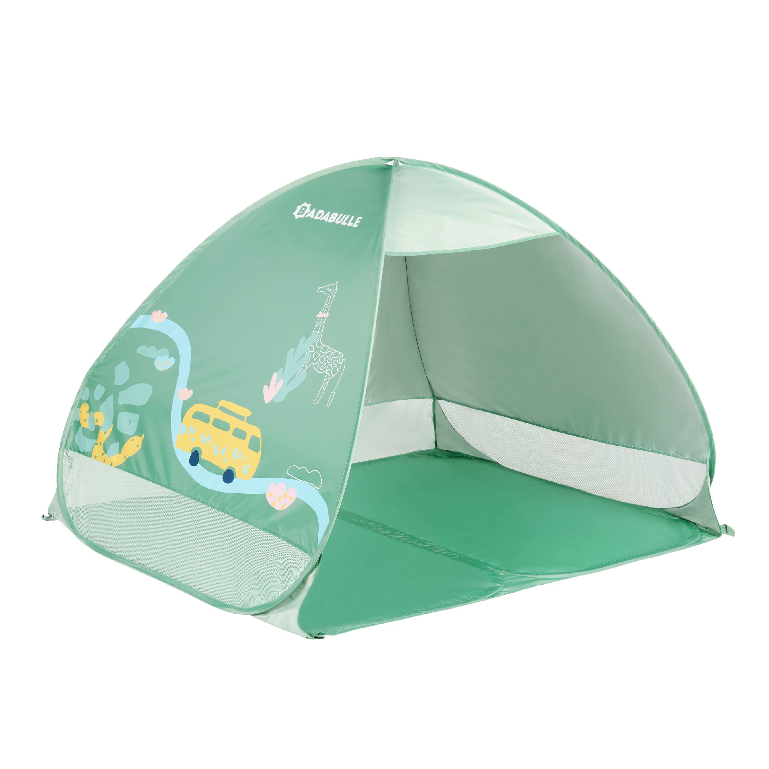 tente-bebe-637bsx-1.jpg Badabulle Grande Tente de Plage Bébé Anti UV FPS 50+, Système Pop Up Vert : Amazon.fr: Jeux et Jouets – Image 1
