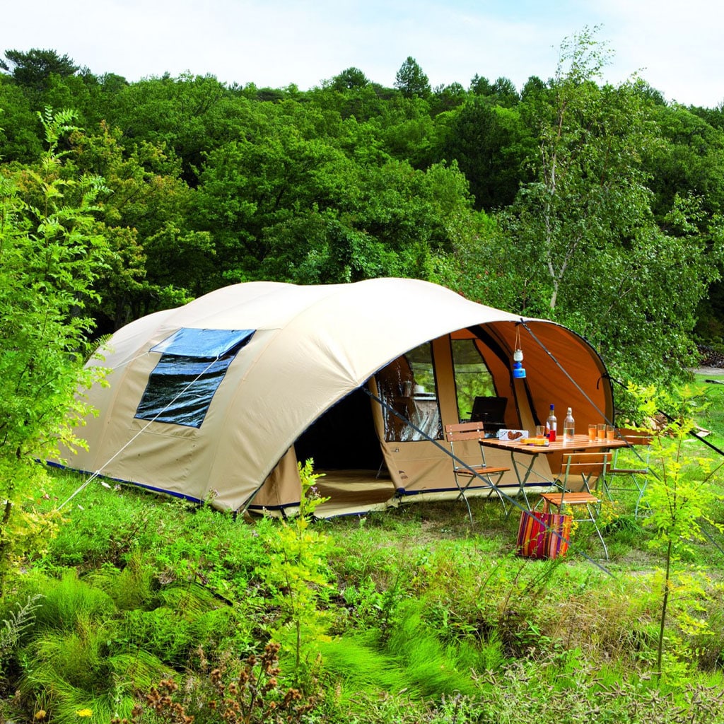 tente-camping-familiale-035oou-1.jpg Tente Awaya 440 Grande tente familiale en coton pour 6 personnes Cabanon. – Image 1