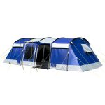Tente tunnel familiale Montana 8 camping 8 Personnes 3 cabines sombres