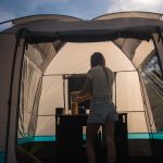 OLPRO Pod Tente de cuisine et utilitaire, 2 x 2 m, tente de cuisine extérieure, 5000