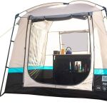 OLPRO Pod Tente de cuisine et utilitaire, 2 x 2 m, tente de cuisine extérieure, 5000 mm H/H, imperméable, protection UV, bâche de sol cousue, accessoire de camping parfait pour le rangement :