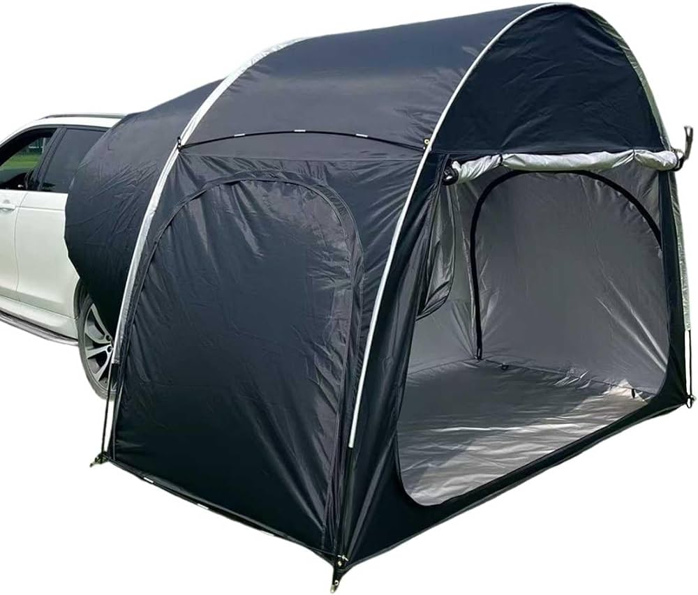 tente-de-voiture-109gzt-1.jpg Tente de hayon de voiture, tente de voiture SUV design 3 portes pour 2 3 personnes, tente arrière respirante de grande capacité, protection solaire/coupe vent, avec sac portable, tente de camping : Amazon.fr: Sports – Image 1