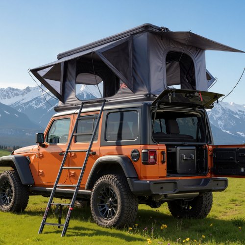 tente-de-voiture-879jvs-1.jpg VEVOR Tente de Toit pour Voiture, Tente de Toit à Coque Rigide pour 2 3 Personnes, pour Camping Caravane SUV, en Alu, avec Éclairage LED Tricolore, ... – Image 1
