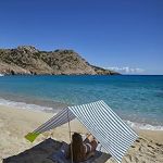 Fatboy Miasun Tente de Plage 330 x 190 x 140 cm Azur | Parasol Plage Portable Large avec Support, Tente Enfant, 3 Options d'Installation, Auvent avec Protection Solaire en Coton : Amazon.fr: Sports et Loisirs