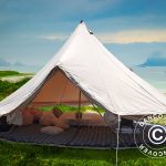 Tente cloche pour le glamping, TentZing®, 5x5m, 6 personnes, Sable