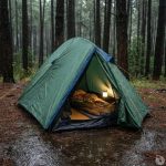 Tente 2 personnes ultra légère 160x270x110 cm Vert foncé