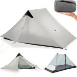 Tente de randonnée ultralégère 3 saisons pour 2 personnes, tente de camping LanShan légère pour camping, trekking, kayak, escalade, randonnée, 2 personnes/gris blanc : Amazon.fr: Sports et Loisirs