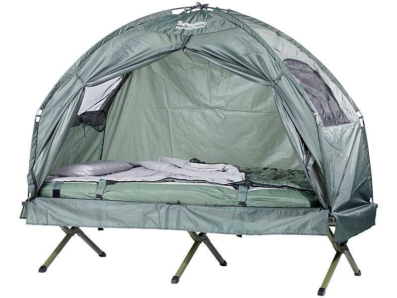 tente-pas-cher-009xrz-1.jpg Tente surélevée pas cher avec lit de camp, matelas et sac | Tentes / Couchage | Pearl.be – Image 1