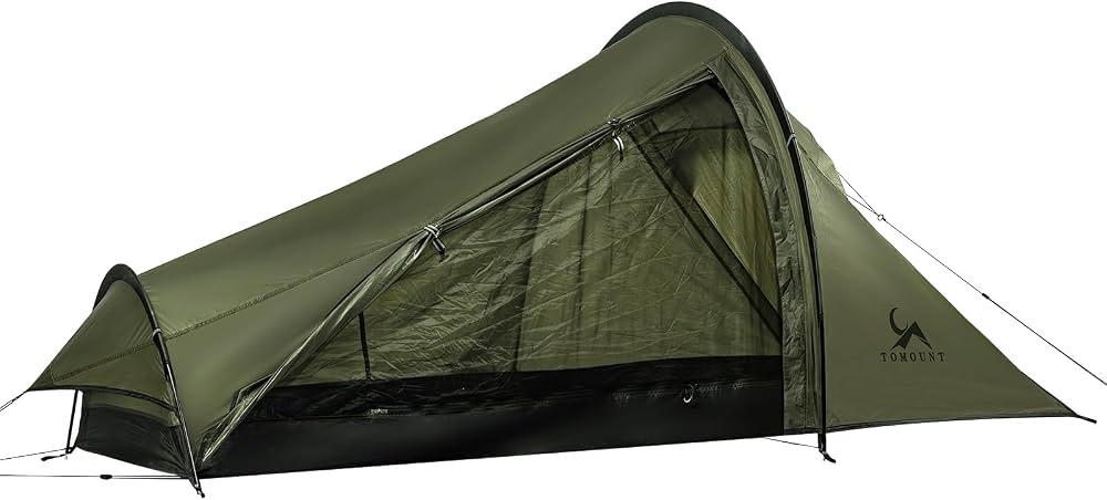 tente-pour-bivouac-967yir-1.jpg TOMOUNT Sac de bivouac ultra léger en nylon Tente de bivouac pour 1 personne Étanche Petite – Image 1
