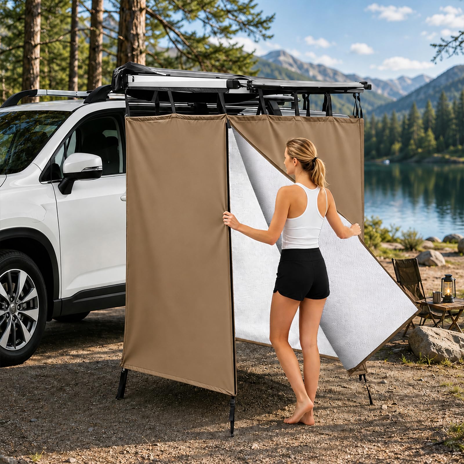 tente-pour-douche-334tfa-1.jpg Tente De Douche, Aluminum Cabine De Douche Portable Camping, Oxford ImperméAble Cabine Douche Camping, RéSistant à La DéChirure Tente WC, pour Voiture ... – Image 1