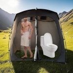 Tente de Douche de Camping pour 2 Personnes Toilette et abri à Langer imperméables pour l'extérieur : Amazon.fr: Sports et Loisirs