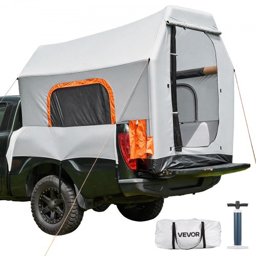 tente-pour-pick-up-325rlu-1.jpg VEVOR Tente de Pick Up Gonflable, Tente de Camping sur Benne de Camionnette 219x165x183 cm, pour Randonnée en Plein Air, Imperméable PU2000 mm, ... – Image 1