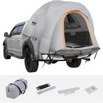 VEVOR Tente de Camion Pick up 160x165x170 cm Tente de Benne Pickup 1,7 1,8 m Abri de Camping pour Camion Imperméable PU2000 mm à Double Couche Double ...