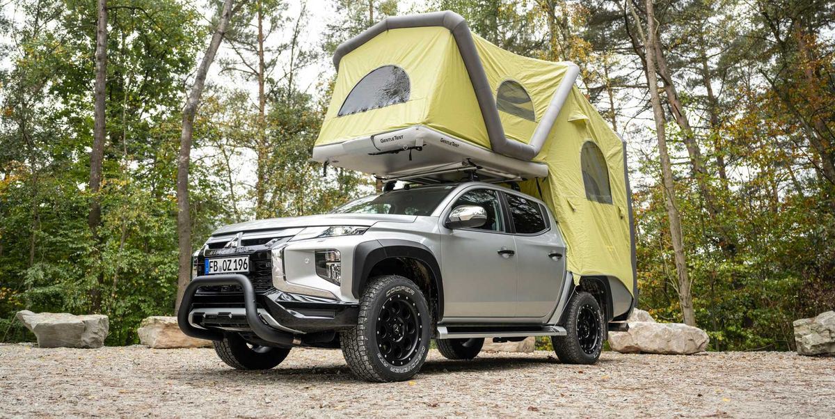 tente-pour-pick-up-554yqv-1.jpg Une tente gonflable pour pick up : l'option gonflée du Mitsubishi L200 Vanlife Magazine – Image 1
