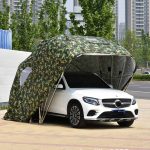 Abri de voiture robuste, grand garage portable entièrement automatique, tente de voiture télescopique pliante en acier inoxydable, auvent de voiture ...