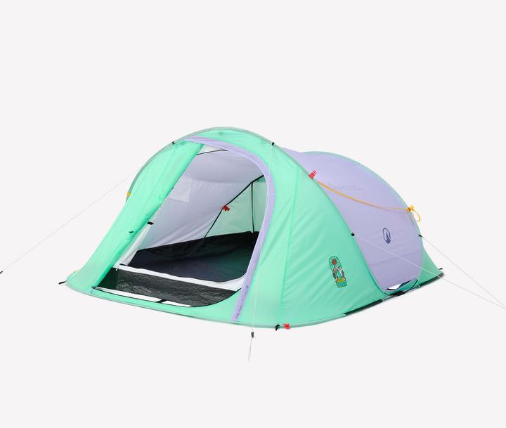 tente-quechua-3-place-197kwn-1.jpg Quechua Tente de camping instantanée 3 places, 2 Seconds édition limitée, Summer Galaxus – Image 1