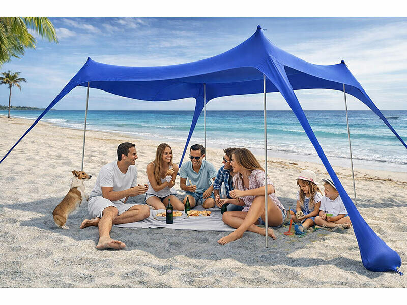 tente-solaire-495vjz-1.jpg Tente de plage avec protection UV UPF 50+ jusqu'à 8 personnes – Image 1