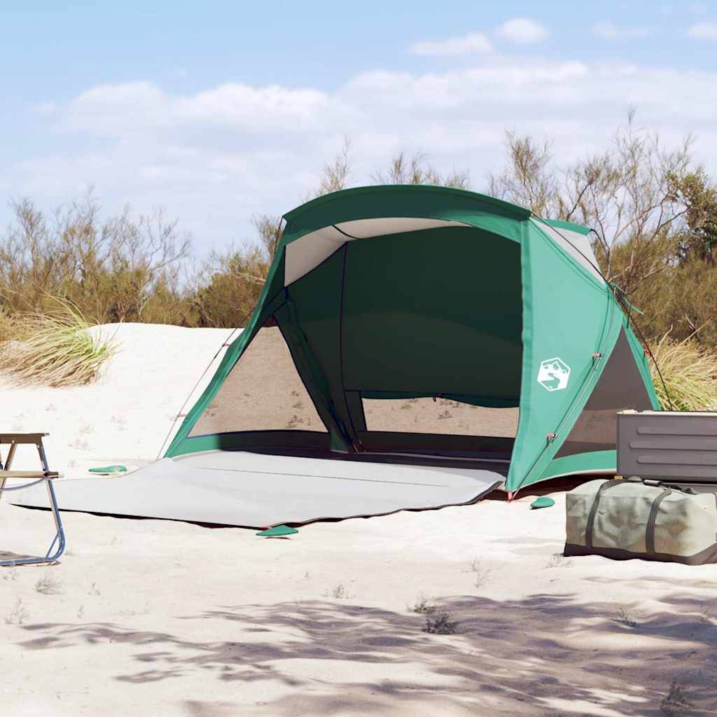 tente-solaire-828zno-1.jpg Abri de Plage 2 Personnes Polyester Anti UV Tente Solaire Imperméable pour Camping Jardin Vert d'eau – ComfortXL Outdoor Living – Image 1