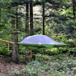 Tente suspendue * Camping du Mettey dans les Vosges