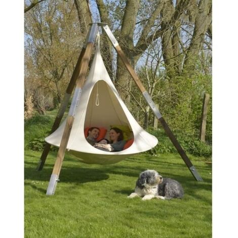 tente-suspendue-666yqx-1.jpg Tente suspendue conique hamac enfant et adulte interieur et exterieur bleu | stockinger.com – Image 1