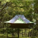 Tente de Camping, Tente Suspendue dans Un Arbre, hamac de Camping pour 2 Personnes, avec Gaze et Housse de Pluie, Facile à Installer, Peut Supporter ...