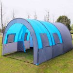 Tente Tunnel de Camping familiale spacieuse avec Chambre, pour 5 à 8 Personnes. Abri Cabine Portable et léger, idéal pour Les Voyages, Le Camping et ...