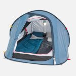 Tente de camping instantanée 2 places, 2 Seconds bleu